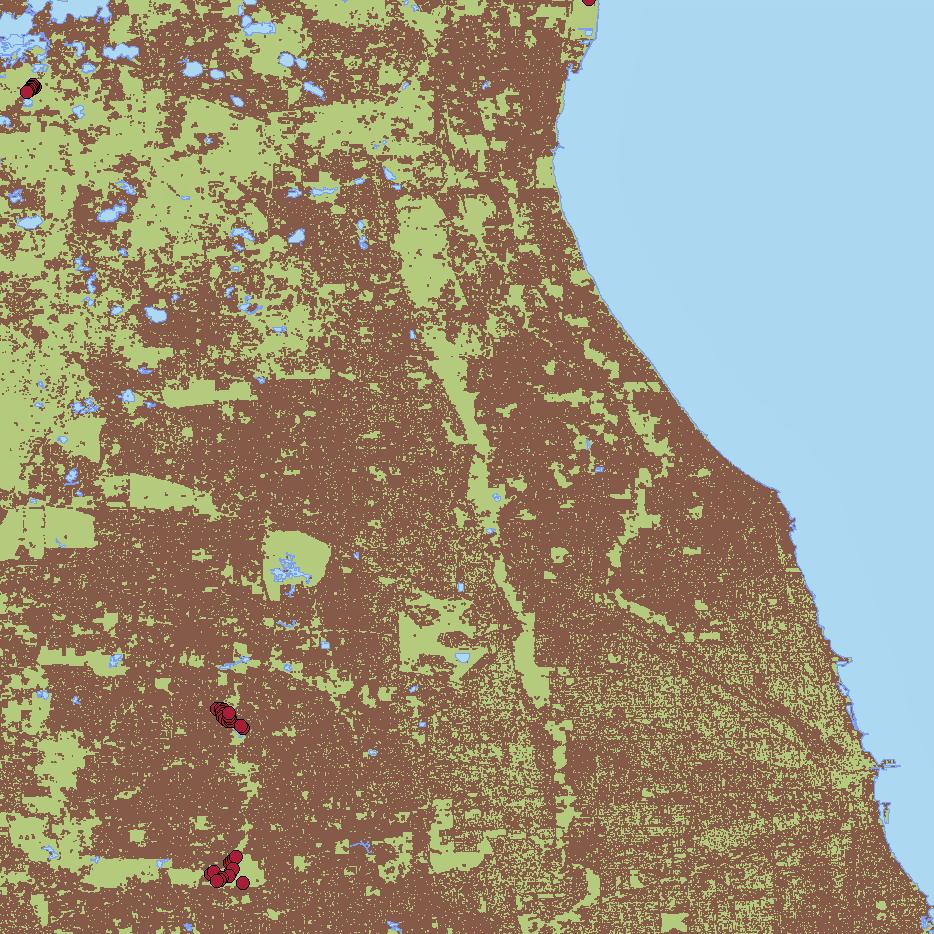 Urbanization map